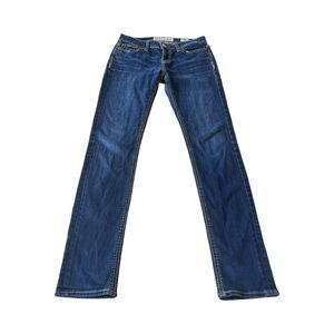 BKE Payton Slim Straight Jeans Womens 26 Dark Wash Blue Denim ABK637